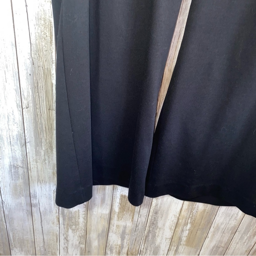 Lane Bryant Black Pull On Straight Leg Pants Petite - Picture 2 of 4